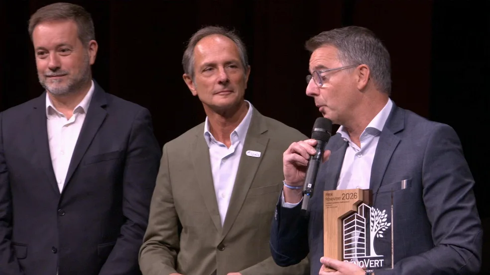 Remise du trophée RénoVert, catégorie Copropriété